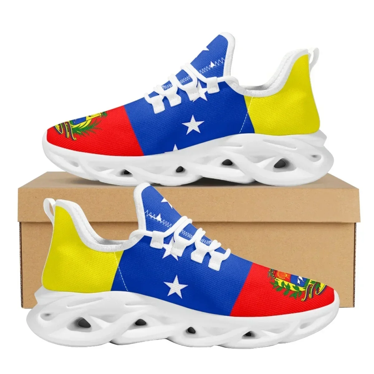 Running Gear Shoes - Venezuela-Flaggen-Sneaker für Damen und Herren 2023,