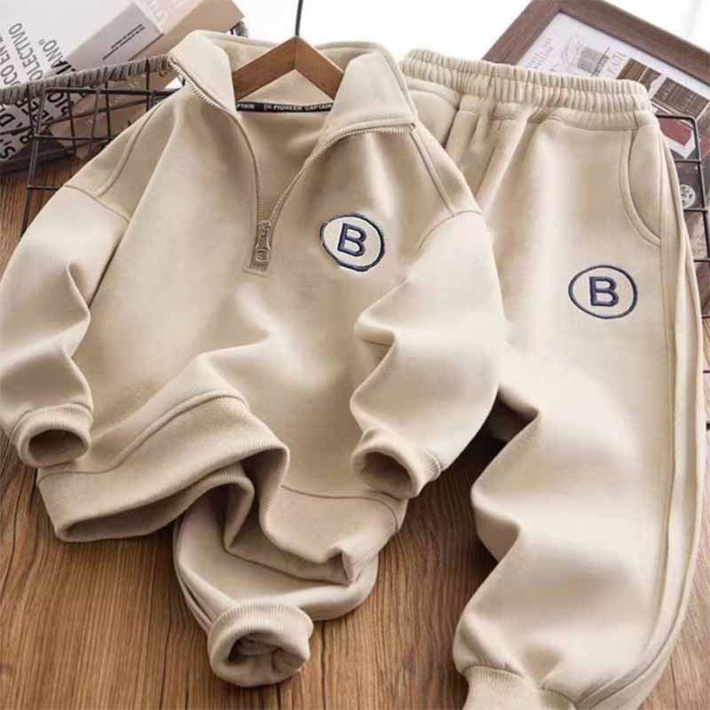 Running Gear Kids - Kinder Pullover Sport Sets Jungen Stehkragen
