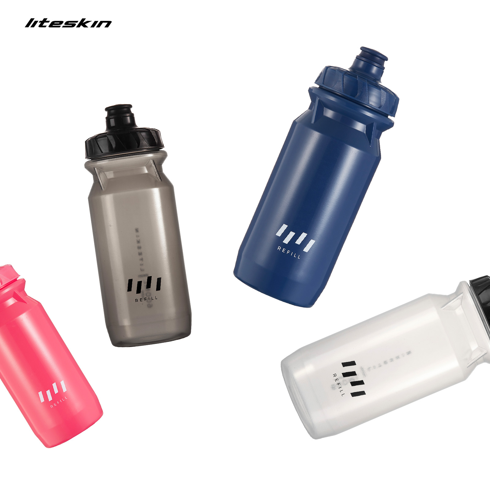 Running Gear Water - Liteskin Nachfüll-Fahrrad-Wasserflasche, Sport, Rennrad, MTB, 600