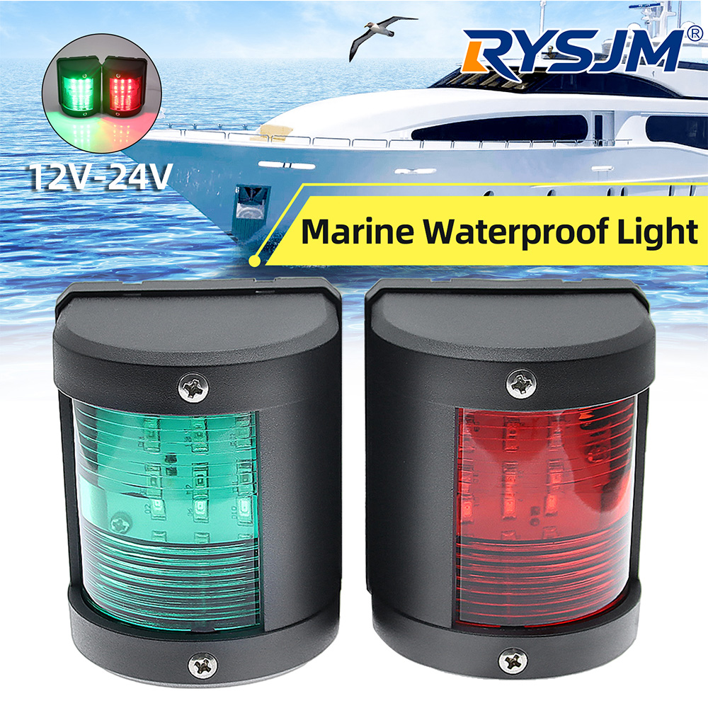 Running Gear Boat - 12V/24V LED-Navigationssignalleuchte IP66 Wasserdichte Warnlampe Seegang-Beleuchtung