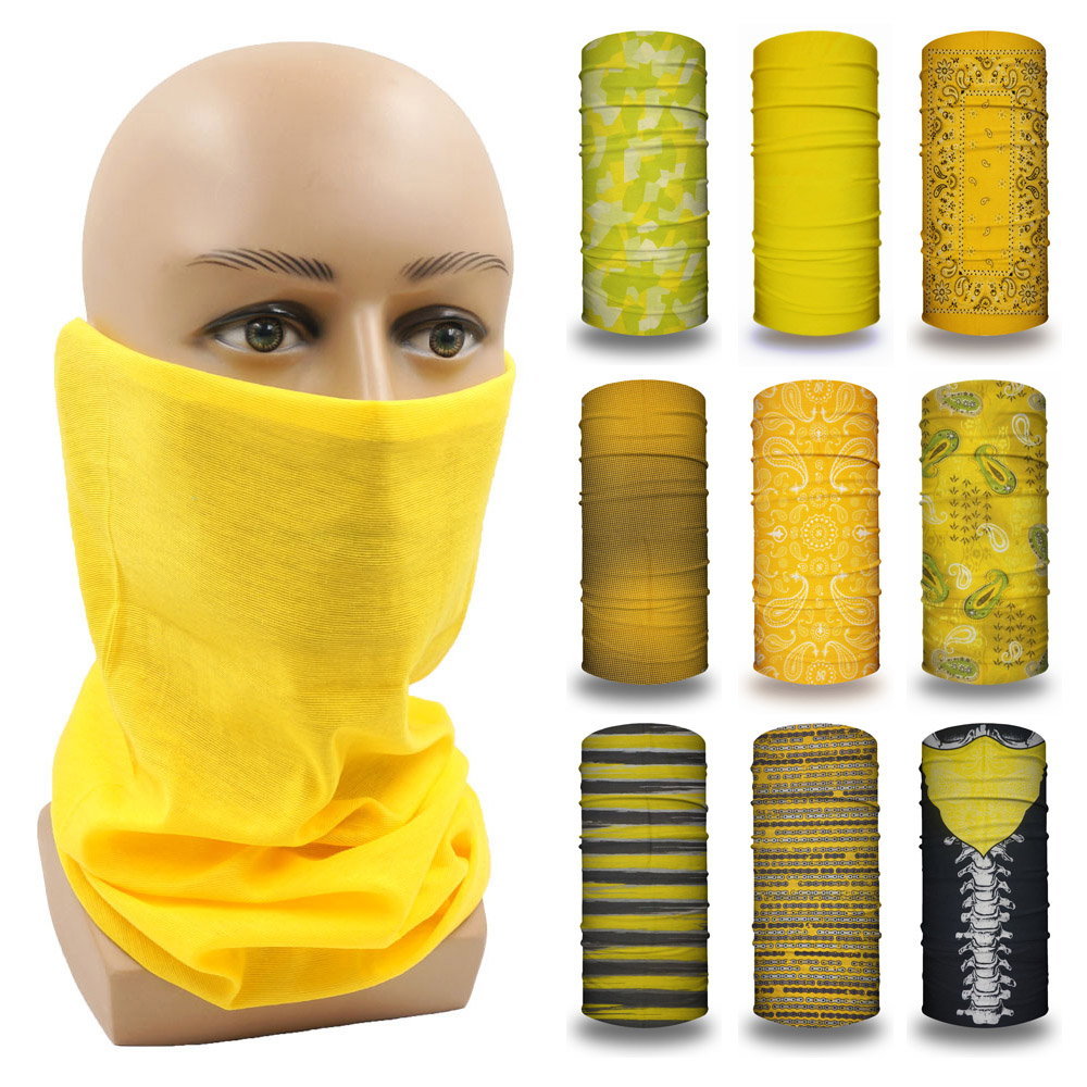 Running Gear Yellow - Gelbes Schlauch-Outdoor-Bandana für Damen, Laufen, Wandern,