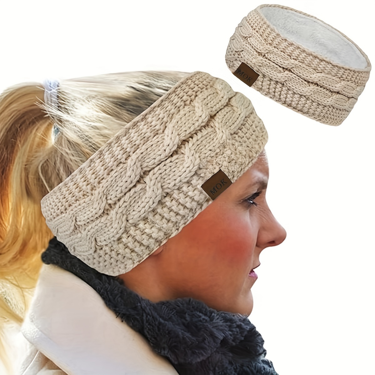Running Gear Hat - Winter Radfahren Stirnband Winddicht Verdickt Plüsch