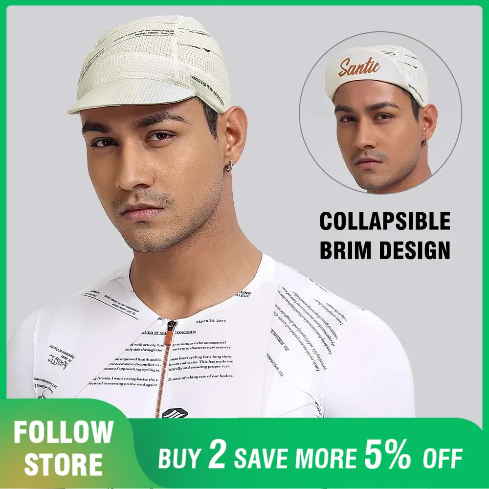 Running Gear Hat - Santic Atmungsaktive Fahrradkappe unter dem Helm,
