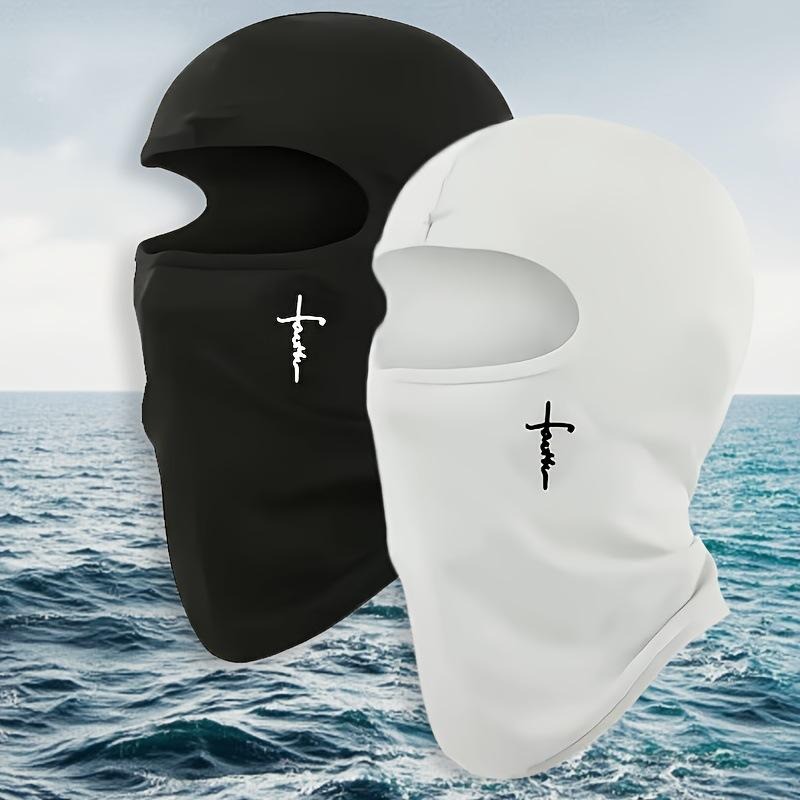 Running Gear Cool - Sommer UV-Schutz Cross-Stickerei Balaclava Gesichtsmaske, Leichter