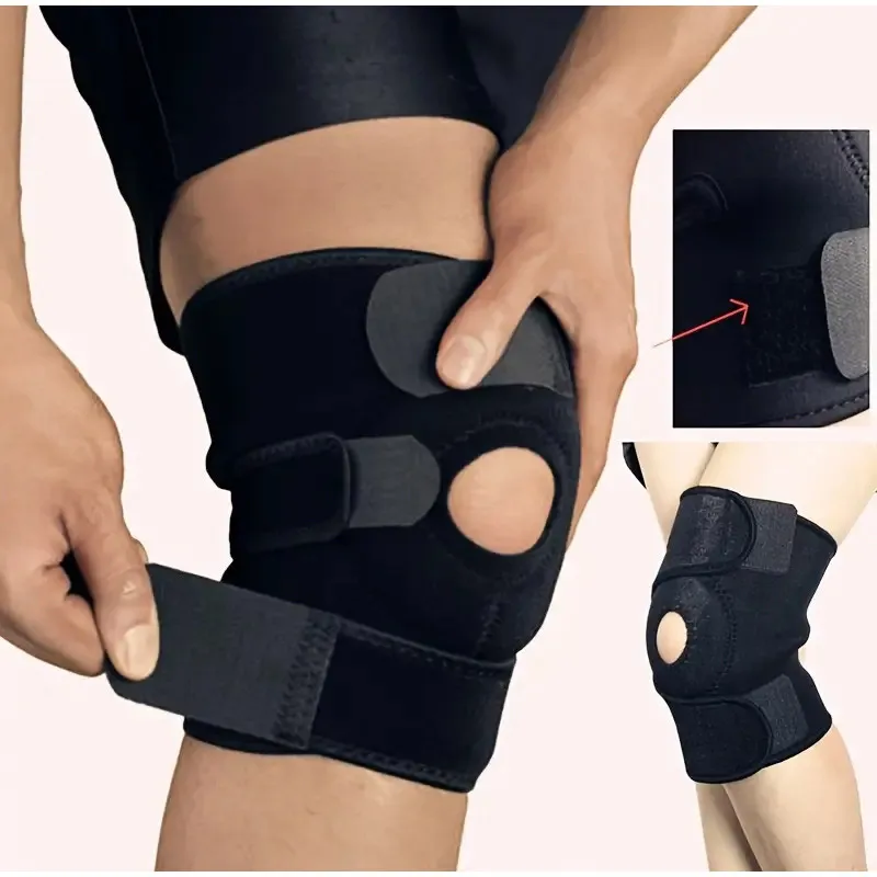 Running Gear Cool - Federunterstützte Knieschoner, Stützbandage für Sport, Laufen,