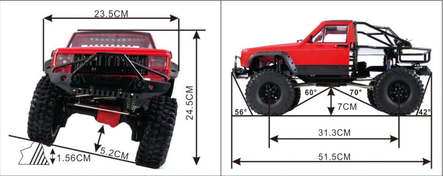 Axing RC Crawler, Cherokee Roc – Running Gear In A Car Bewertung und Preis