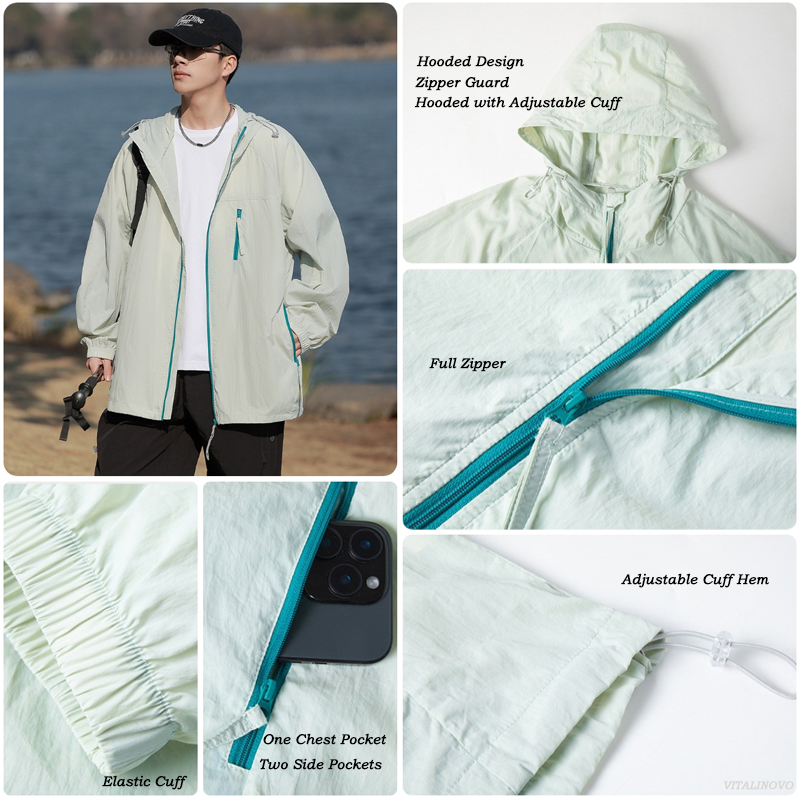 VITALINOVO Unisex Outdoor wass – Reflective Running Jacket Bewertung und Preis