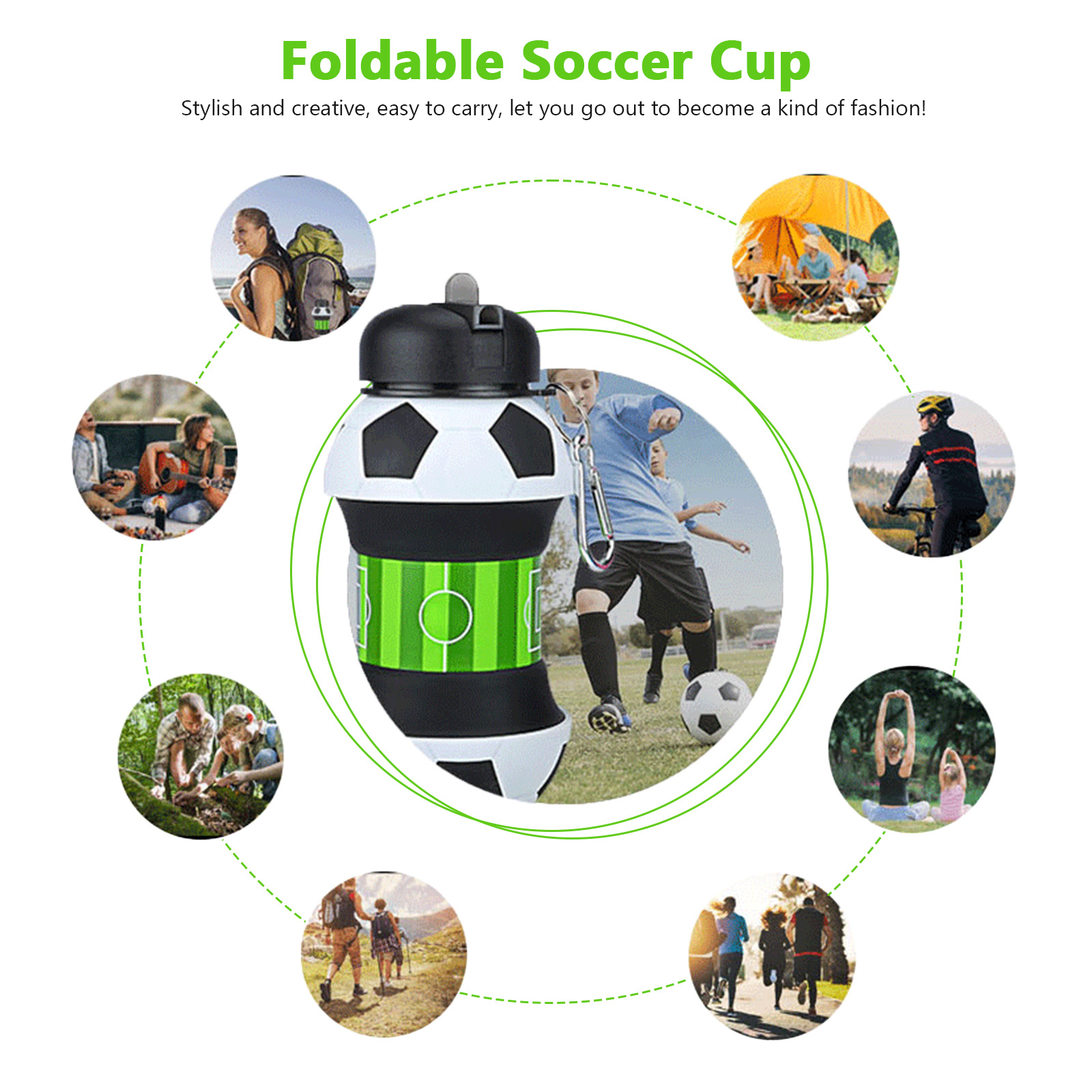 550 ml faltbare Fußball-Wasser – Running Gear Kids Bewertung und Preis