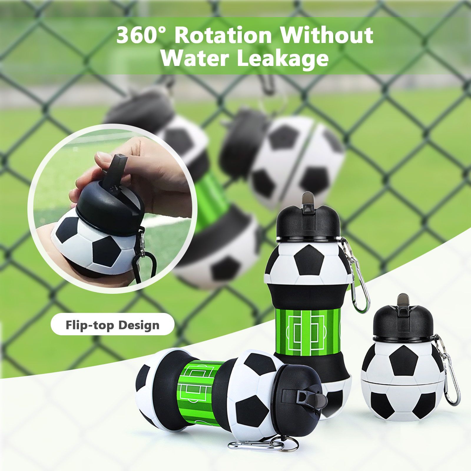 550 ml faltbare Fußball-Wasser – Running Gear Kids Bewertung und Preis